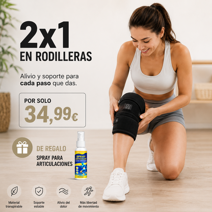 RODILLERA FRIO Y CALOR+ SPRAY PARA LAS ARTICULACIONES