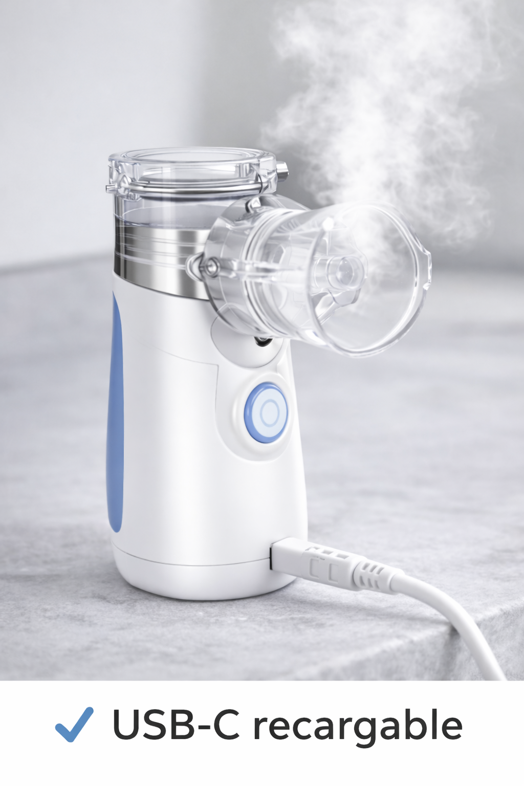 Nebulizador portátil recargable para niños y adultos