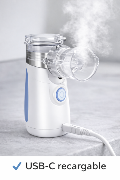 Nebulizador portátil recargable para niños y adultos