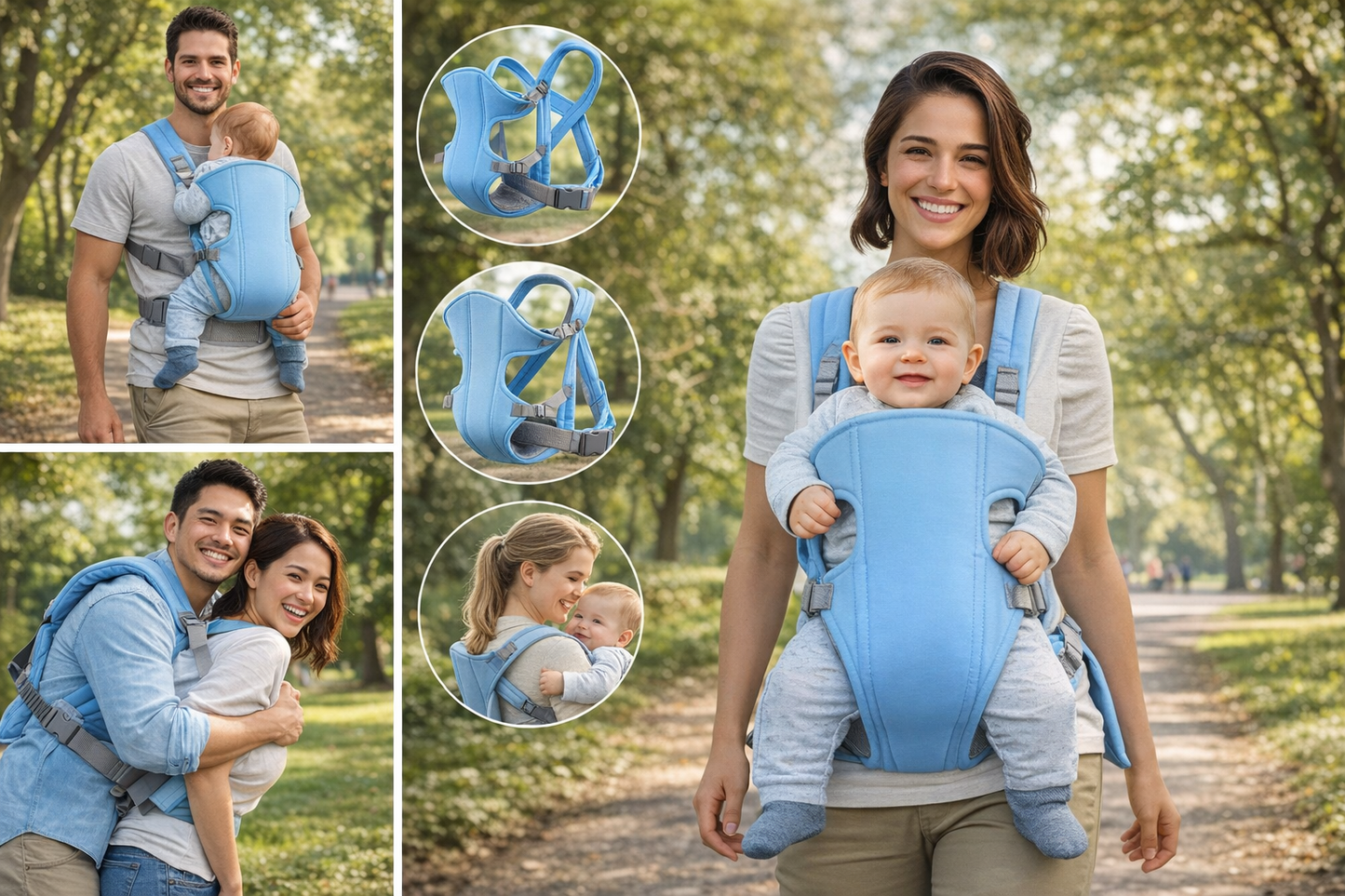 MOCHILA PORTA BEBÉ 3 EN 1