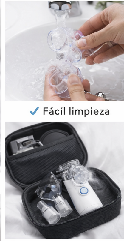 Nebulizador portátil recargable para niños y adultos