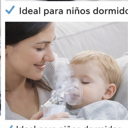 Nebulizador portátil recargable para niños y adultos